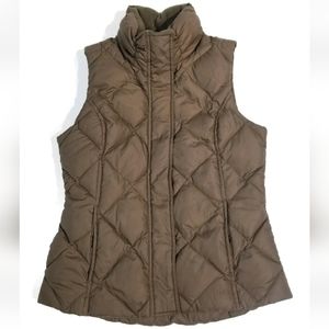 Eddie Bauer 700 Fill Goose Down Vest Women's Size XS Brown :JJ